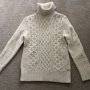 Eddie Bauer Women’s Cable Fable Turtleneck Sweater